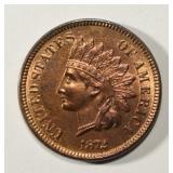 1872 INDIAN CENT BU RB