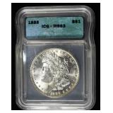 1888 MORGAN DOLLAR ICG MS63