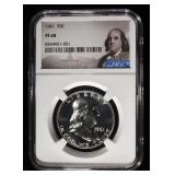 1961 FRANKLIN HALF DOLLAR NGC PF68