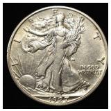 1927-S WALKING LIBERTY HALF XF/AU