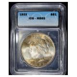 1923 PEACE DOLLAR ICG MS65