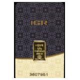 2.5 G IGR .9999 GOLD BAR