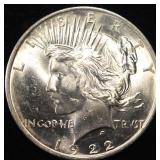 1922 PEACE DOLLAR CH BU