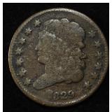 1829 CLASSIC HEAD HALF CENT F/VF