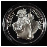 2000 MERRY CHRISTMAS 1 OZ .999 SILVER ROUND
