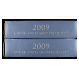 (2) 2009 US MINT PROOF SETS