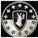 RABBIT 1 OZ .999 SILVER ROUND