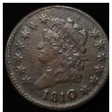 1810 LARGE CENT XF