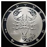 SCORPIO 1 OZ .999 SILVER ROUND