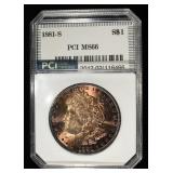 1881-S MORGAN DOLLAR PCI SUPERB GEM BU