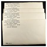 (4) 1968 U.C. MINT SETS