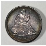 1837 SEATED LIBERTY DIME CH BU