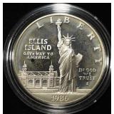 1986-S COMMEM $1 90% SILVER PR