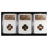 (3) 2009-S LINCOLN CENT NGC PF69 RD ULTRA CAMEO