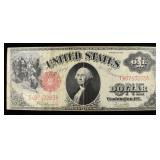 1917 LARGE $1  RED SEAL NOTE
