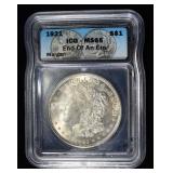 1921 MORGAN DOLLAR ICG MS65