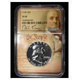 1958 FRANKLIN HALF DOLLAR NGC PF68