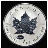 2015 MAPLE LEAF 1 OZ .999 SILVER ROUND
