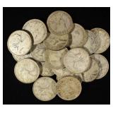 (20) 80% SILVER CANADIAN QUARTERS