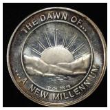2000 DAWN OF A NEW MILLENNIUM 1 OZ .999 SILVER