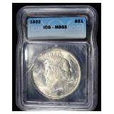1922 PEACE DOLLAR ICG MS65