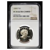 1999-P SBA $1 NGC PF70 ULTRA CAMEO