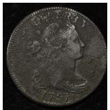 1797 DRAPED BUST LARGE CENT XF