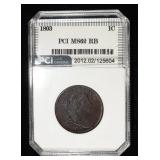 1803 DRAPED BUST LARGE CENT PCI BU RB
