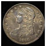 1834 CAPPED BUST HALF DOLLAR PRETTY ORIG UNC