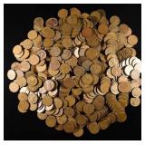(500) WHEAT CENTS: MIXED DATES