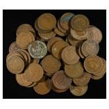 (50) INDIAN HEAD CENTS