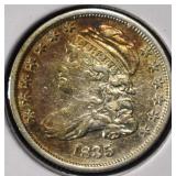 1835 CAPPED BUST DIME XF