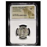 c.105-90 BC HERMAEUS AR TETRADRACHM NGC VF