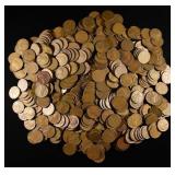 (500) WHEAT CENTS: MIXED DATES