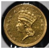 1886 $1 GOLD TYPE 3 CH BU PROOFLIKE