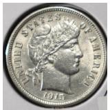 1915 BARBER DIME BU