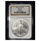 2006 AMERICAN SILVER EAGLE NGC MS69