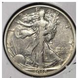 1918-S WALKING LIBERTY HALF DOLLAR XF/AU