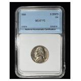1956 JEFFERSON NICKEL NNC SUPERB GEM BU FS