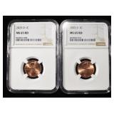 (2) 2025-D LINCOLN CENTS NGC MS65RD