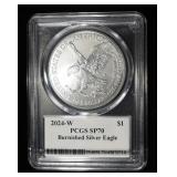 2024-W AMERICAN SILVER EAGLE PCGS SP70
