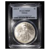 2004-P EDISON COMMEM DOLLAR PCGS MS-69