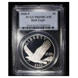 2008-P BALD EAGLE COMMEM DOLLAR PCGS PR-69 DCAM