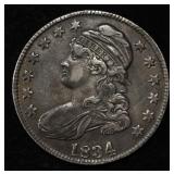 1834 CAPPED BUST HALF DOLLAR AU
