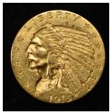 1915 $2.5 INDIAN GOLD CH BU