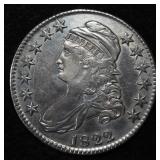 1822 CAPPED BUST HALF DOLLAR AU