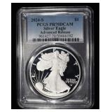 2024-S AMERICAN SILVER EAGLE PCGS PR70