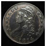 1814 CAPPED BUST HALF DOLLAR CH AU