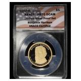 2012-S $1 BENJAMIN HARRISON ANACS PR70 DCAM
