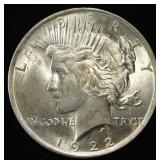 1922 PEACE DOLLAR CH BU